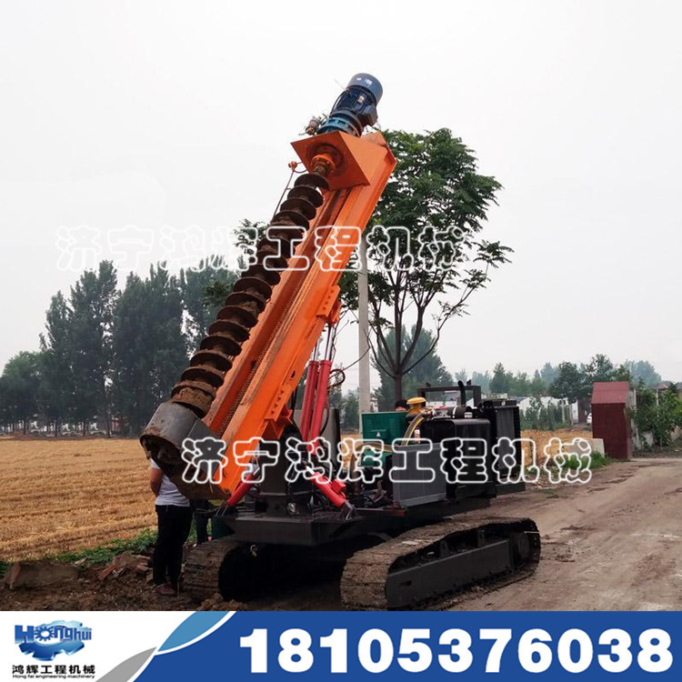 光伏打樁機履帶光伏打樁機 電動光伏打樁機光伏立柱打樁機生產(chǎn)廠家