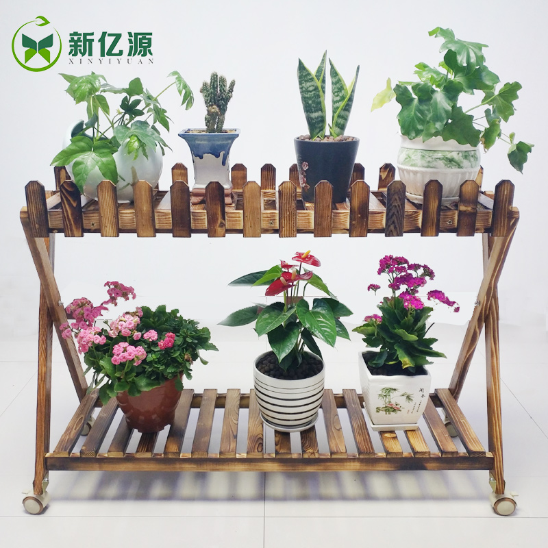 實木花架圖片/實木花架樣板圖 (4)