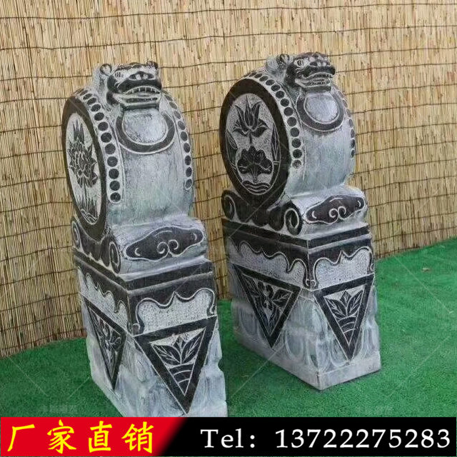 青石抱鼓石圖片/青石抱鼓石樣板圖 (3)