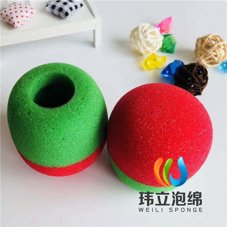 高密度雙色海綿話筒套圓形防風海綿圖片/高密度雙色海綿話筒套圓形防風海綿樣板圖 (3)