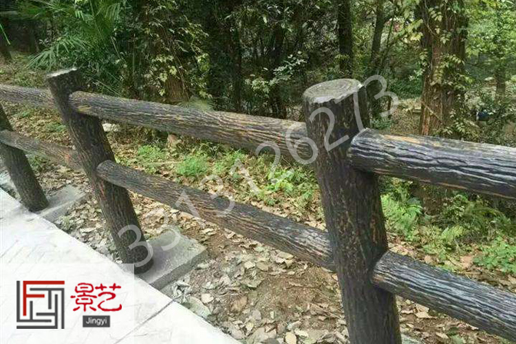 水泥仿樹皮欄桿圖片/水泥仿樹皮欄桿樣板圖 (3)