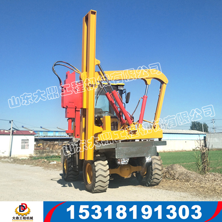 鏟車式護(hù)欄打樁機(jī) 裝載機(jī)公路護(hù)欄打樁機(jī) 公路打樁機(jī)批發(fā)價(jià)