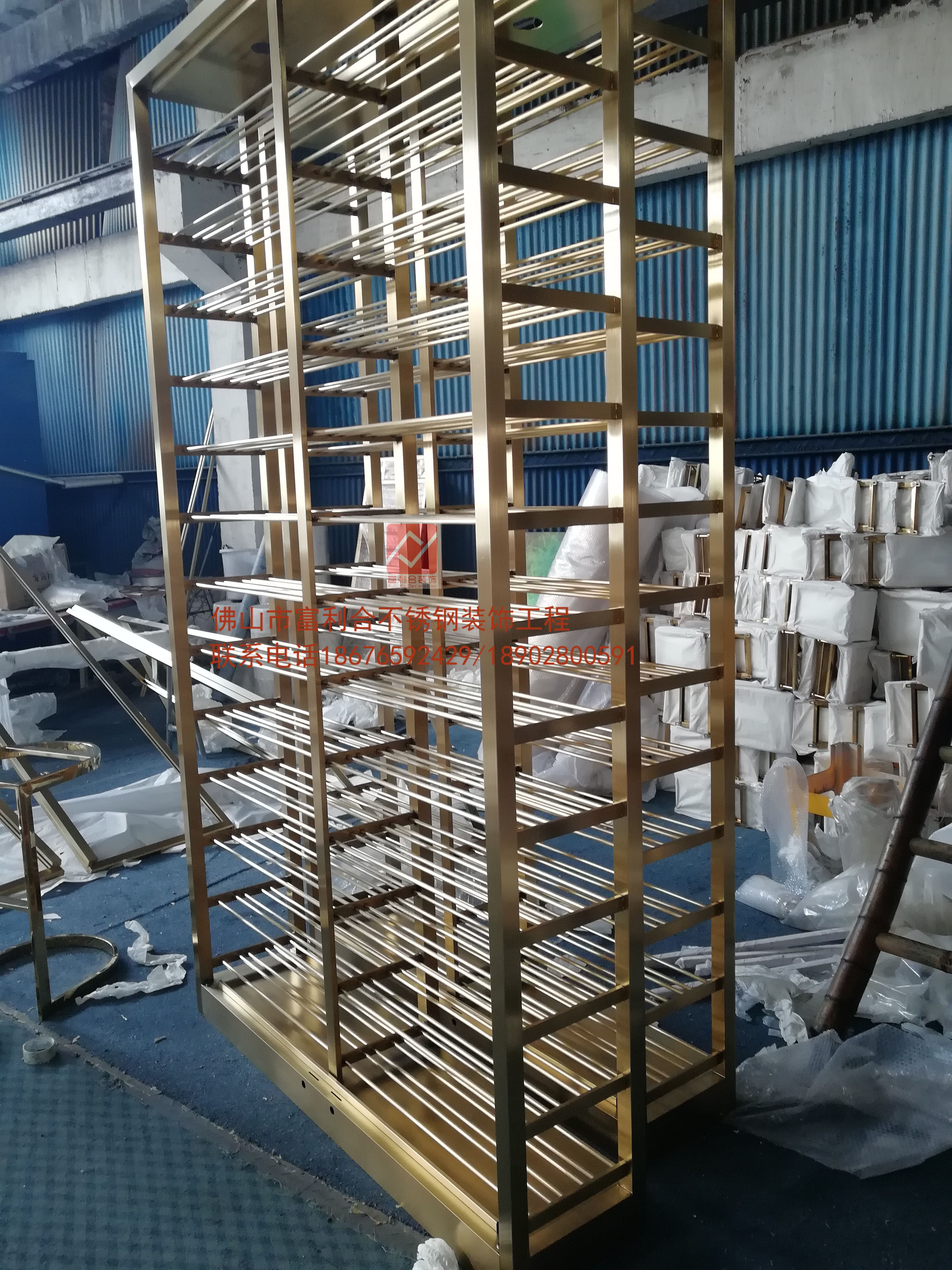 不銹鋼紅酒柜圖片/不銹鋼紅酒柜樣板圖 (2)