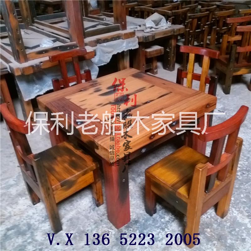 老船木八仙桌圖片/老船木八仙桌樣板圖 (3)