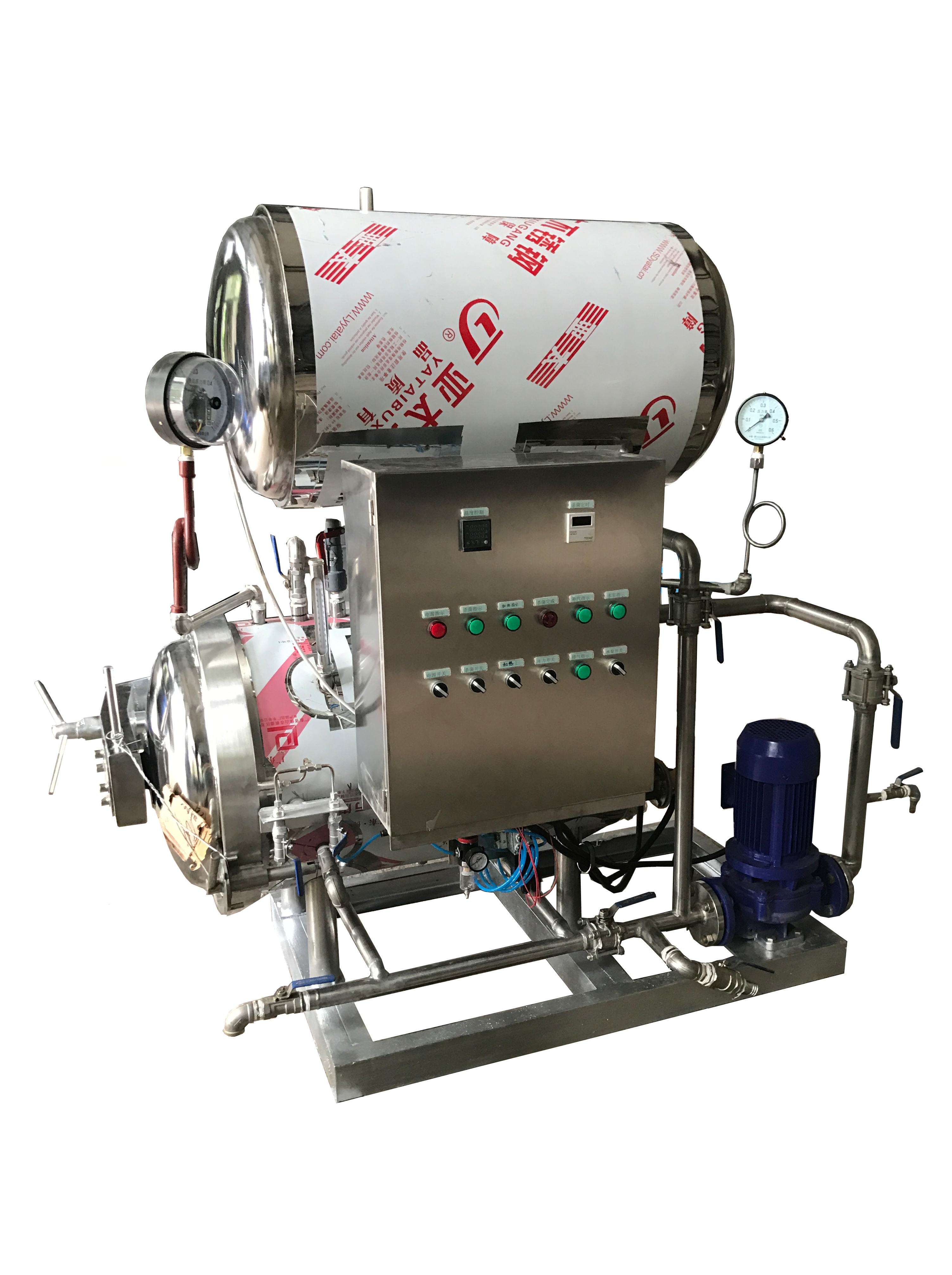 強(qiáng)大機(jī)械專(zhuān)業(yè)制造食用菌殺菌鍋圖片