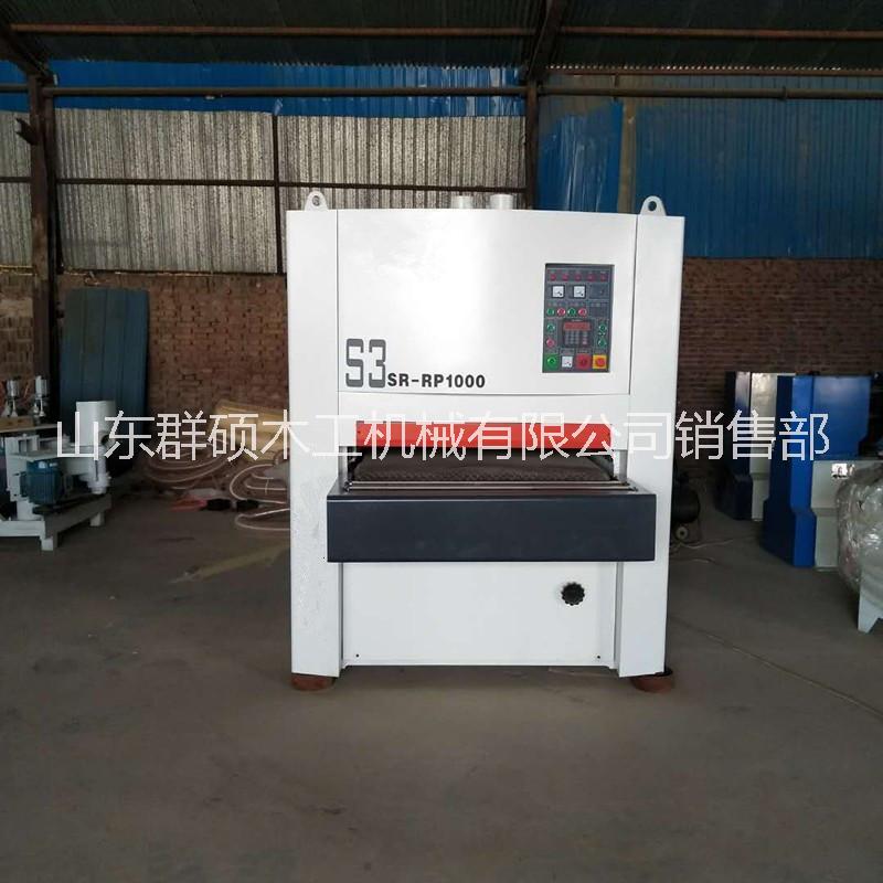 實木家具砂帶機寬帶砂光機青島木工機械砂光機
