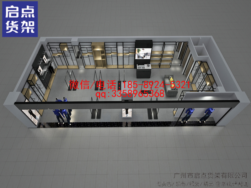 快時(shí)尚男裝展示架 服裝店鋪貨架 陳列衣服架子