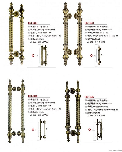 厂家生产定制仿古大门拉手玻璃门拉手现代不锈钢拉手图片