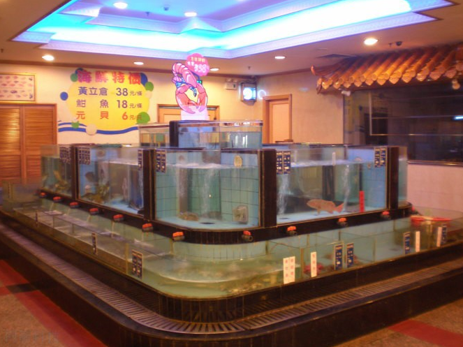 深圳龍華區(qū)民樂(lè)定做海鮮酒家魚池，龍華民塘路哪里有海鮮池定做，民樂(lè)市場(chǎng)制冷魚池安裝