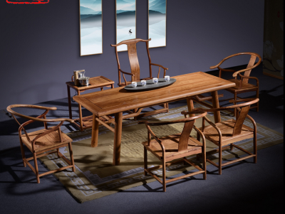 榆木茶桌圖片/榆木茶桌樣板圖 (1)