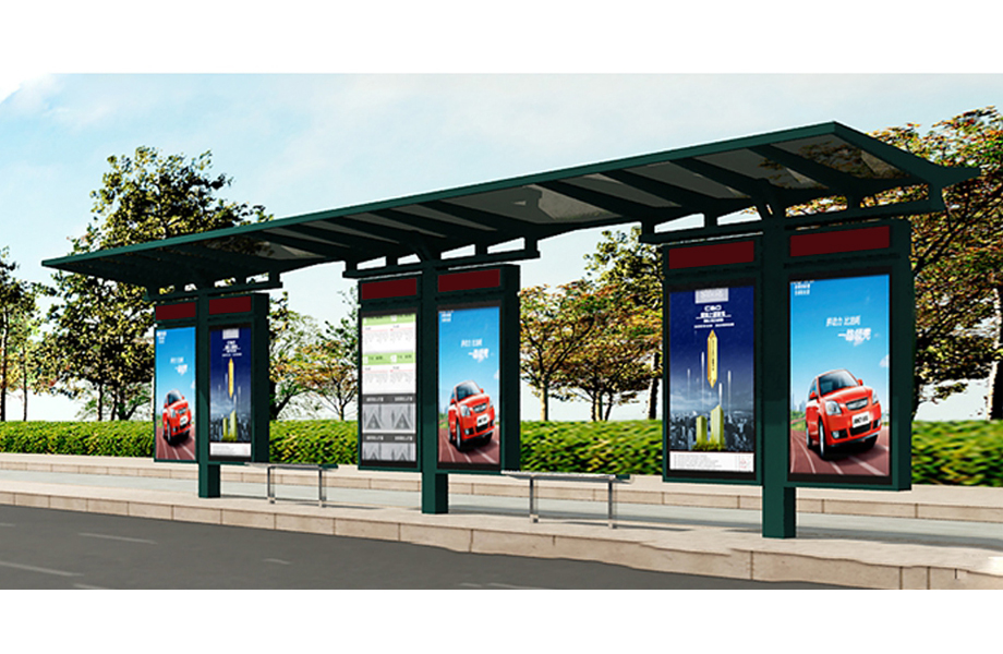 公交站臺(tái)候車亭圖片/公交站臺(tái)候車亭樣板圖 (1)