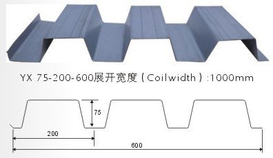 全国供应天津YX75-200-600闭口型楼承板生产厂家 YX75-200-600楼承板图片