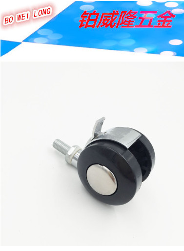 廠(chǎng)家直銷(xiāo)  1.5寸絲牙M8/M10帶剎 鋅合金腳輪