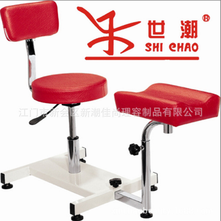 廠家直銷洗腳椅 美發(fā)店液壓升降修甲美甲椅 美容家具 皮質(zhì)紋繡椅