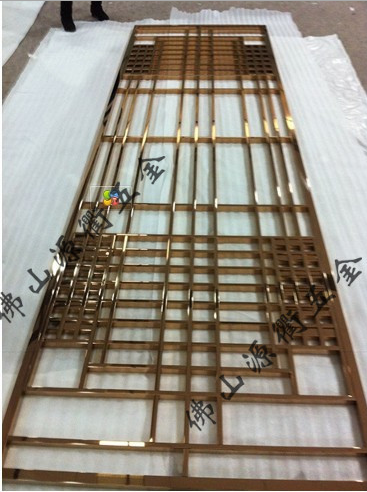 东莞不锈钢屏风 不锈钢隔断  不锈钢镂空屏风图片
