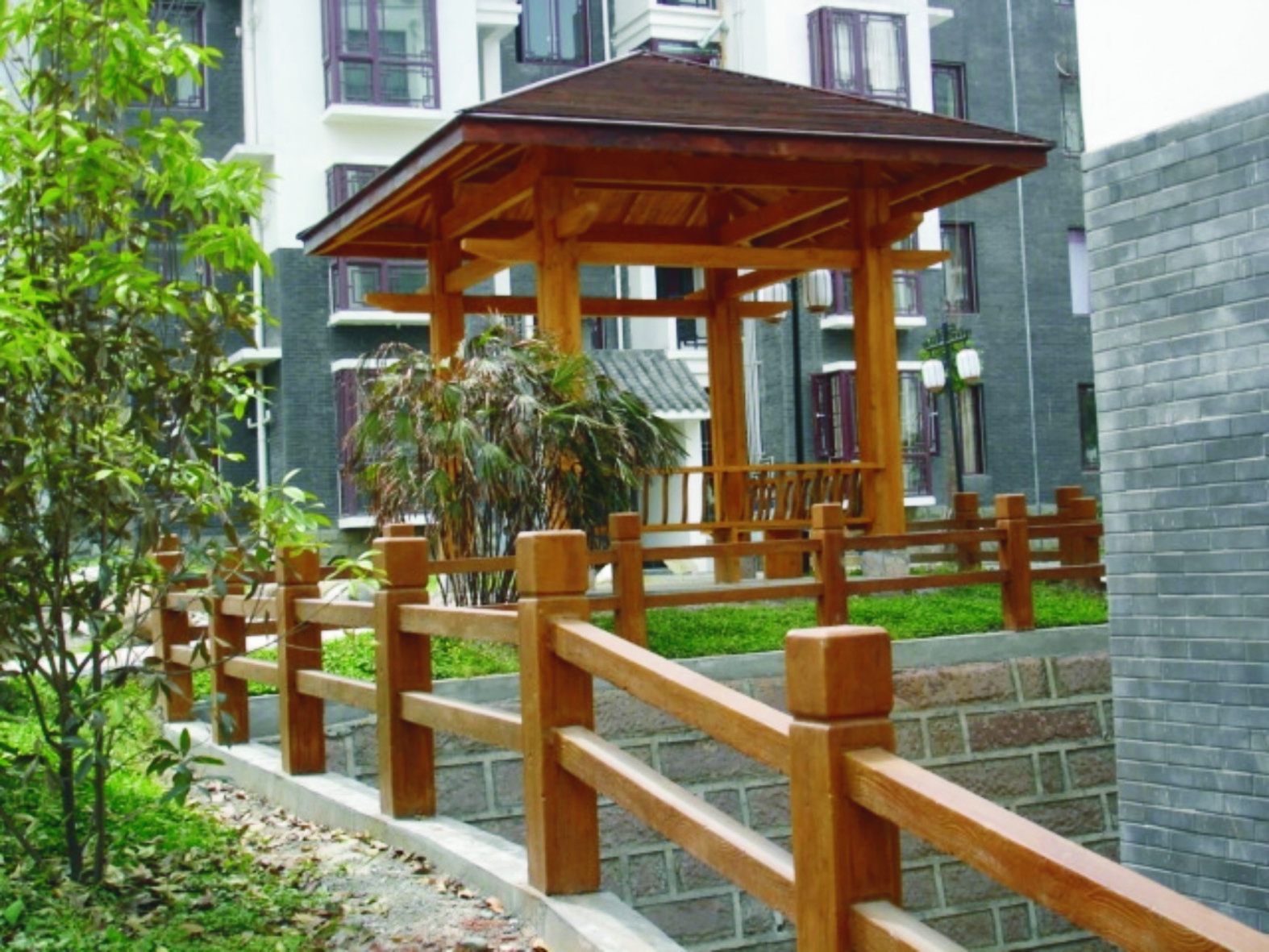 仿木圍欄圖片/仿木圍欄樣板圖 (3)