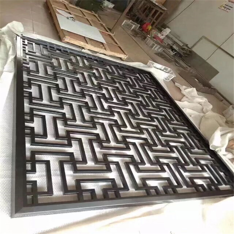 黑鈦不銹鋼隔斷屏風圖片/黑鈦不銹鋼隔斷屏風樣板圖 (4)