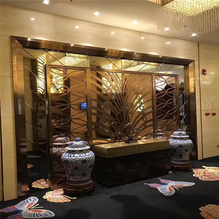 鈦金不銹鋼屏風(fēng)隔斷圖片/鈦金不銹鋼屏風(fēng)隔斷樣板圖 (4)