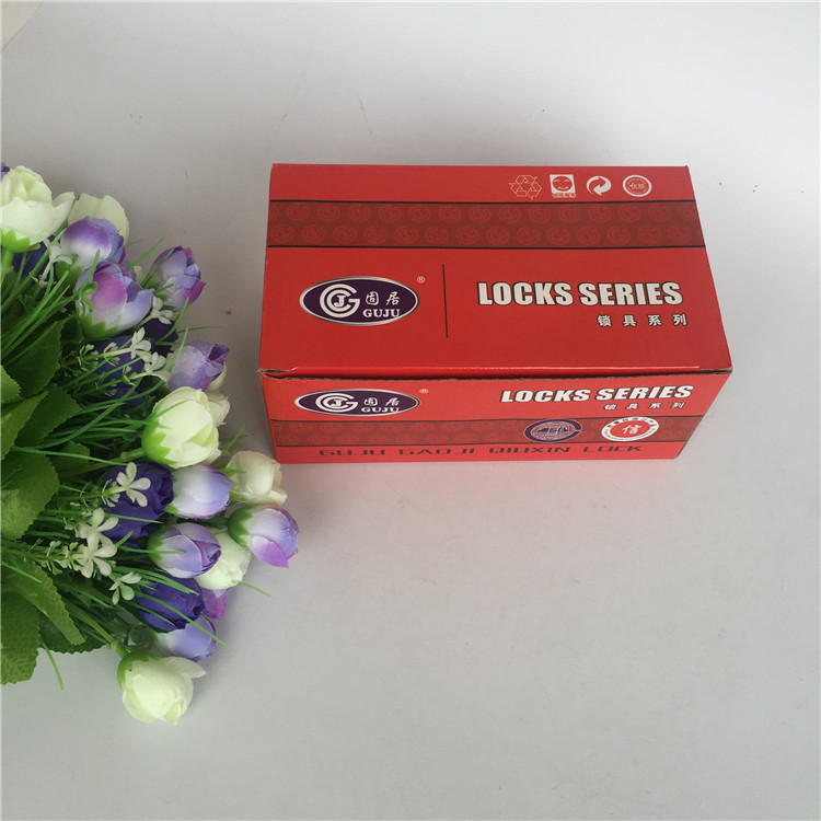 折疊彩盒定做 門把手包裝紙盒安全門鎖包裝盒子