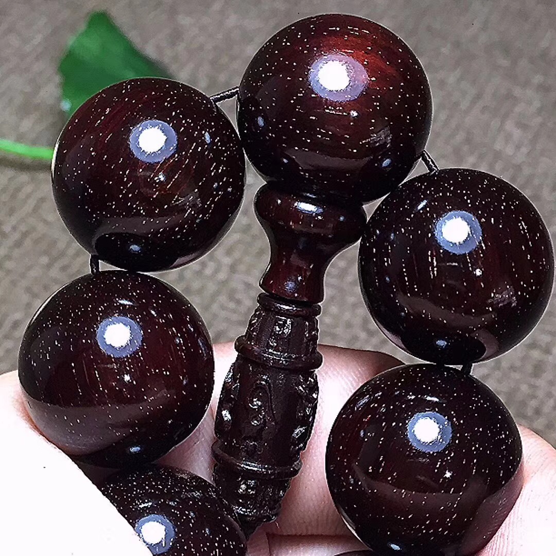 小葉紫檀爆滿細(xì)星手串圖片
