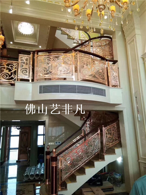 無(wú)錫旋轉(zhuǎn)樓梯鋁板雕刻護(hù)欄,高工藝雕花鋁板旋轉(zhuǎn)樓梯護(hù)欄生產(chǎn)