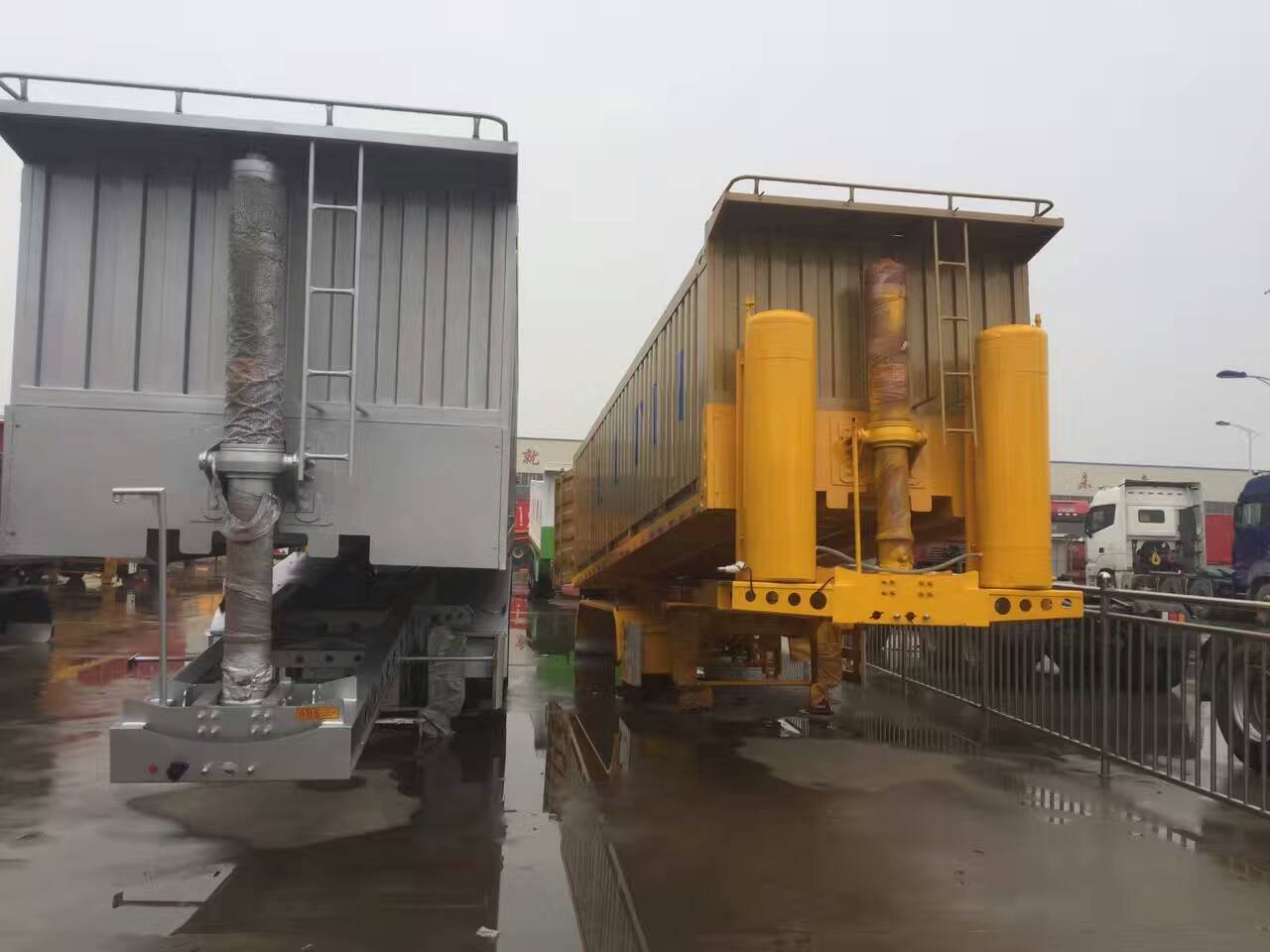 8.5米9米平板后翻自卸車價格，廠家