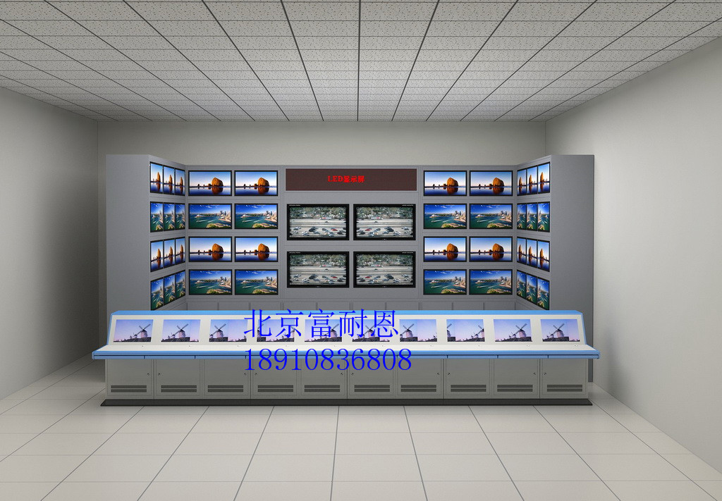 監(jiān)控電視墻機(jī)柜圖片/監(jiān)控電視墻機(jī)柜樣板圖 (4)