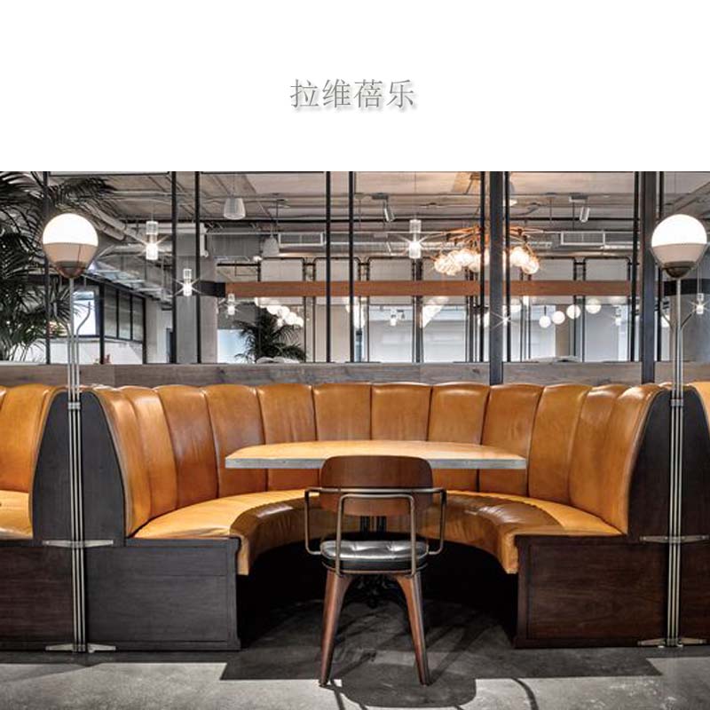 酒吧實木卡座圖片/酒吧實木卡座樣板圖 (2)