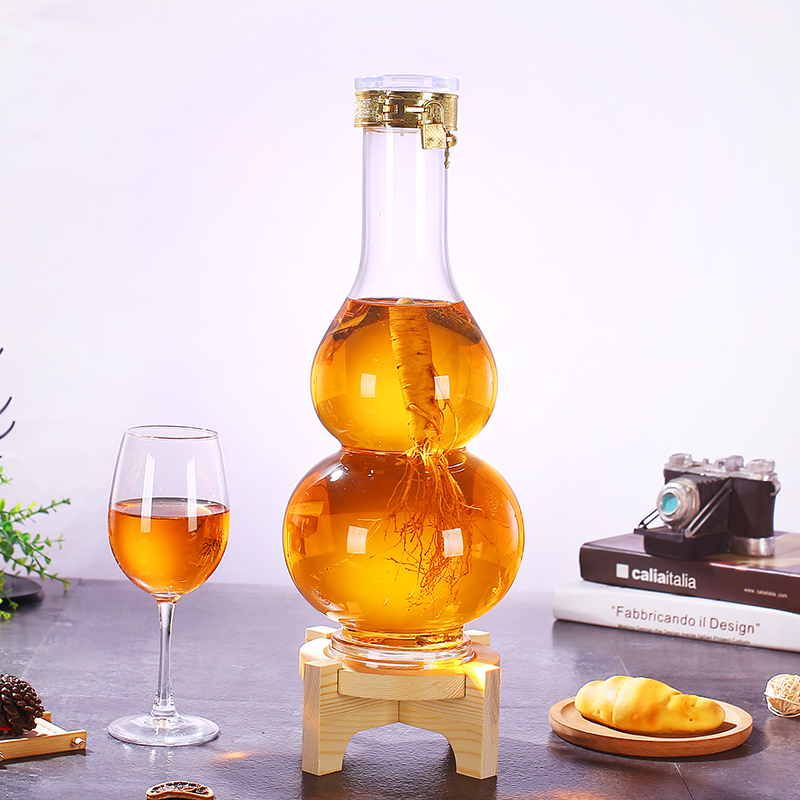 耐熱玻璃泡酒瓶泡藥材酒瓶圖片/耐熱玻璃泡酒瓶泡藥材酒瓶樣板圖 (2)