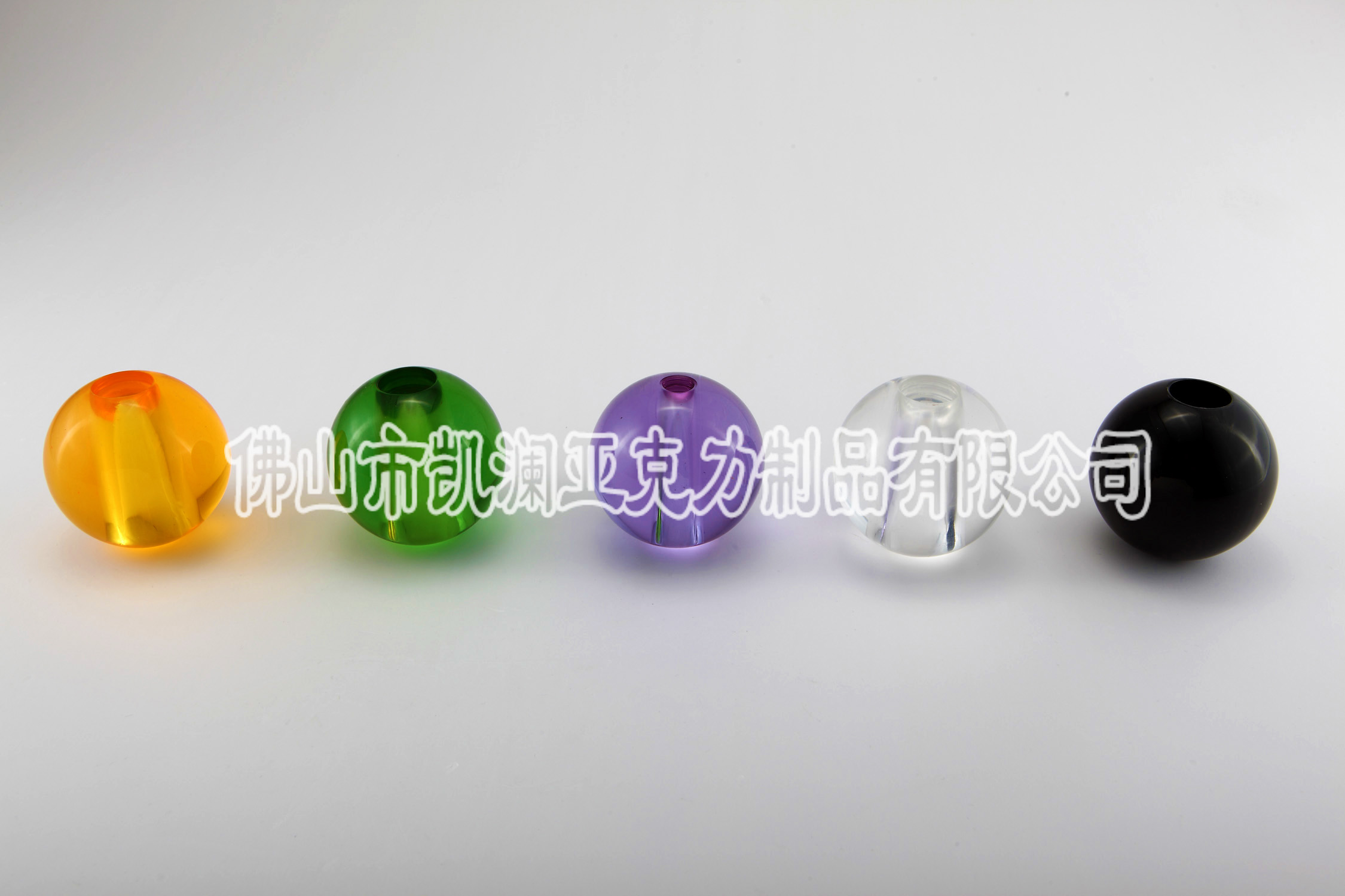 透明有機(jī)玻璃水晶球 彩色亞克力通心圓球 工藝裝飾 可定制