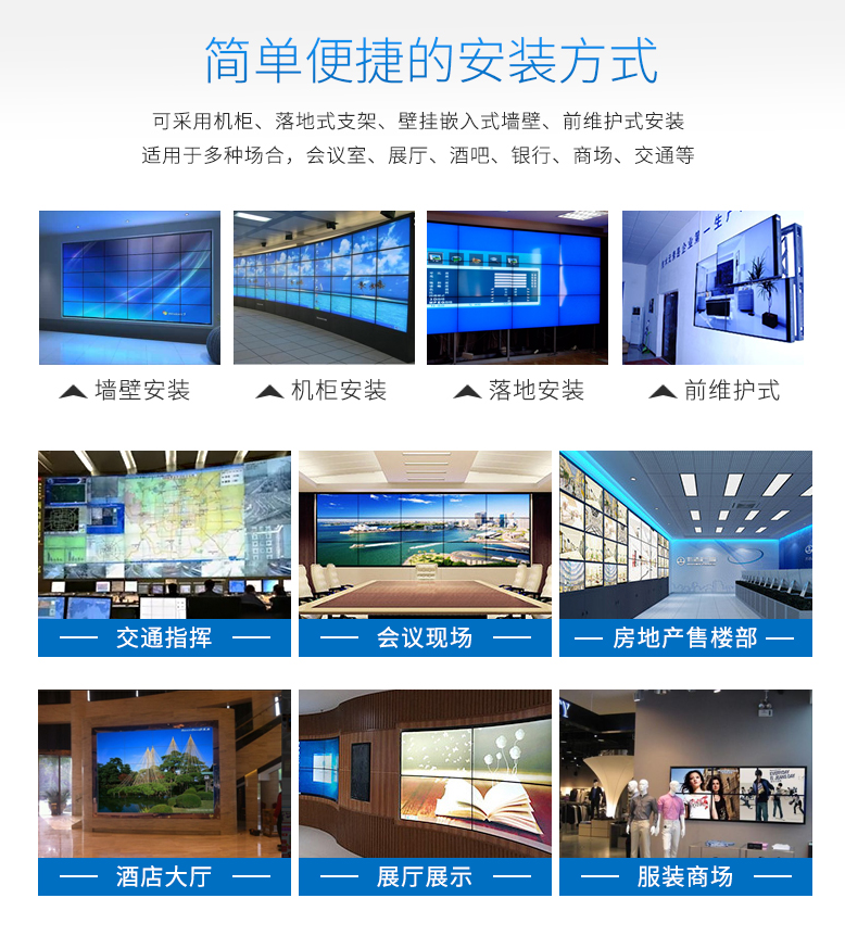 65寸液晶拼接屏 工业显示器65寸液晶拼接屏 工业显示器