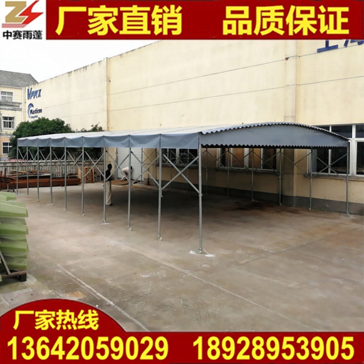 天津大型伸縮雨蓬圖片/天津大型伸縮雨蓬樣板圖 (2)