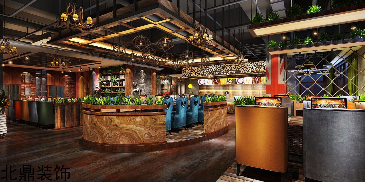 網(wǎng)吧裝修圖片/網(wǎng)吧裝修樣板圖 (2)