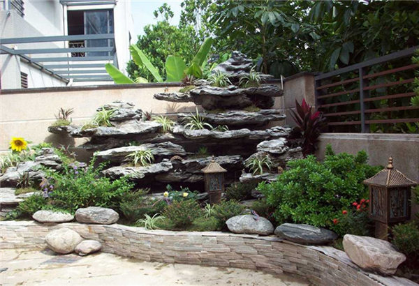 庭院假山圖片/庭院假山樣板圖 (3)