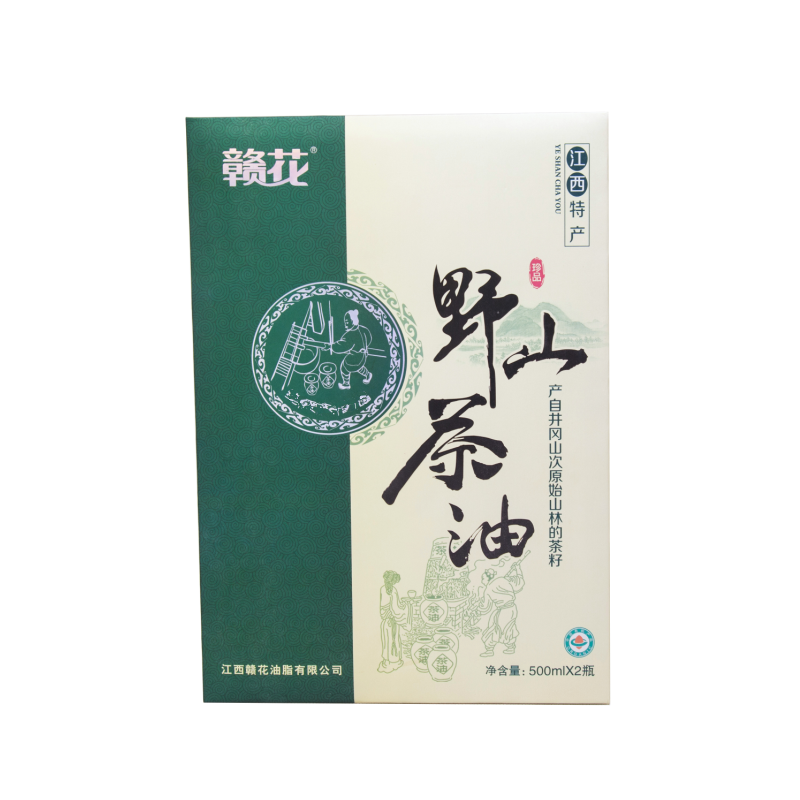 高档礼盒装1000ML赣花山茶油井冈山特产高档礼盒装1000ML赣花山茶油有机食用油