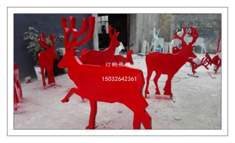 不銹鋼牛雕塑廠家 剪影工藝雕塑圖片/不銹鋼牛雕塑廠家 剪影工藝雕塑樣板圖 (4)