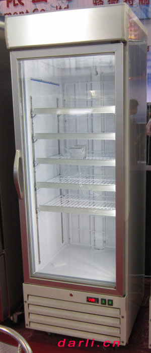 立式低溫玻璃門冰箱
