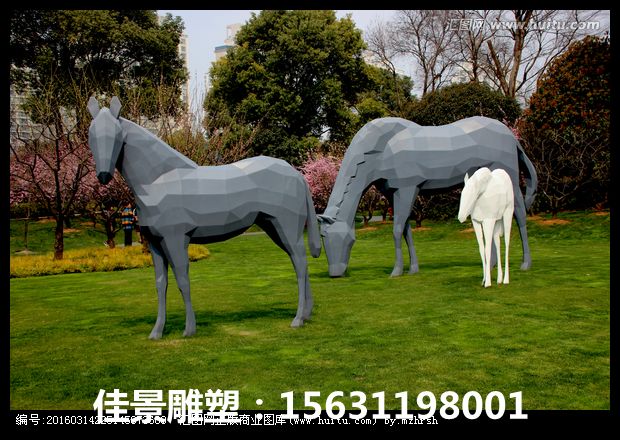 不銹鋼馬雕塑