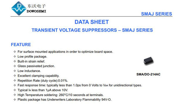 SMAJ5.0CA生產(chǎn)廠家圖片