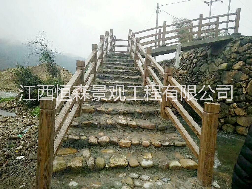 水泥仿木欄桿圖片/水泥仿木欄桿樣板圖 (3)