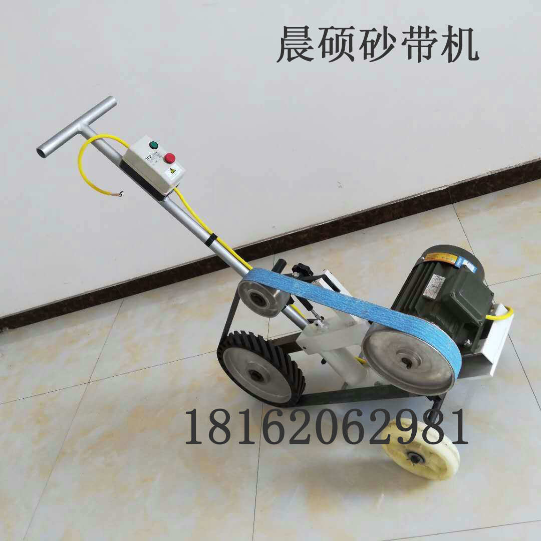 手推砂帶機，小型拋光機 臺式手推車砂帶機，大尺寸鋼板的拋光打磨焊縫
