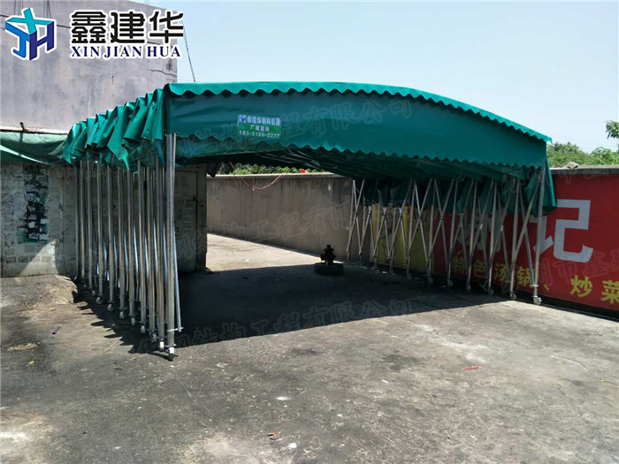 伸縮推拉雨棚鑫距華廠家圖片/伸縮推拉雨棚鑫距華廠家樣板圖 (1)
