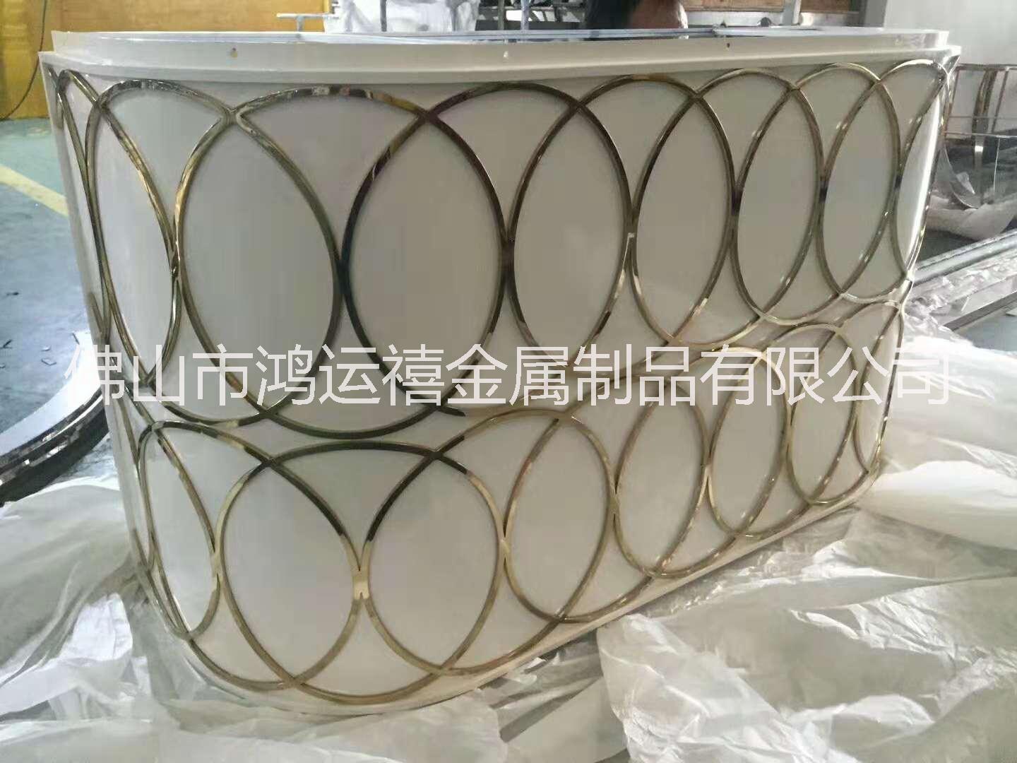 不銹鋼屏風(fēng)古風(fēng)玫瑰金拉絲廠家直銷