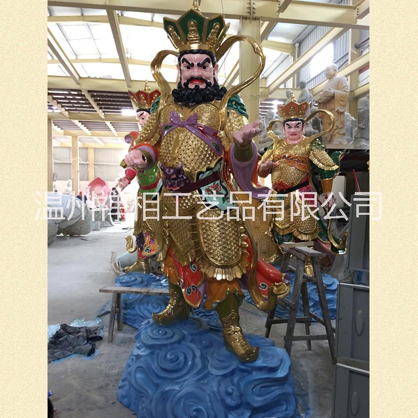 廠家直銷寺廟佛像，寺院木雕、銅雕四大天王佛像定做批發(fā) 木雕佛像