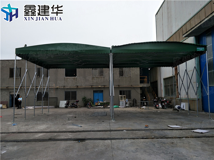 博山區(qū) 博山區(qū)移動大型工廠推拉雨篷鑫距華