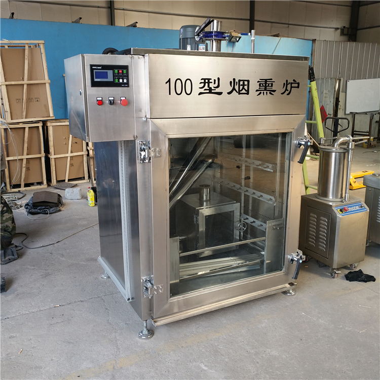 豆干煙熏爐廠家 100L紅腸臘腸煙熏爐 哈爾濱煙熏爐