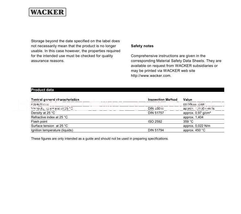 德国瓦克硅油AK12500图片