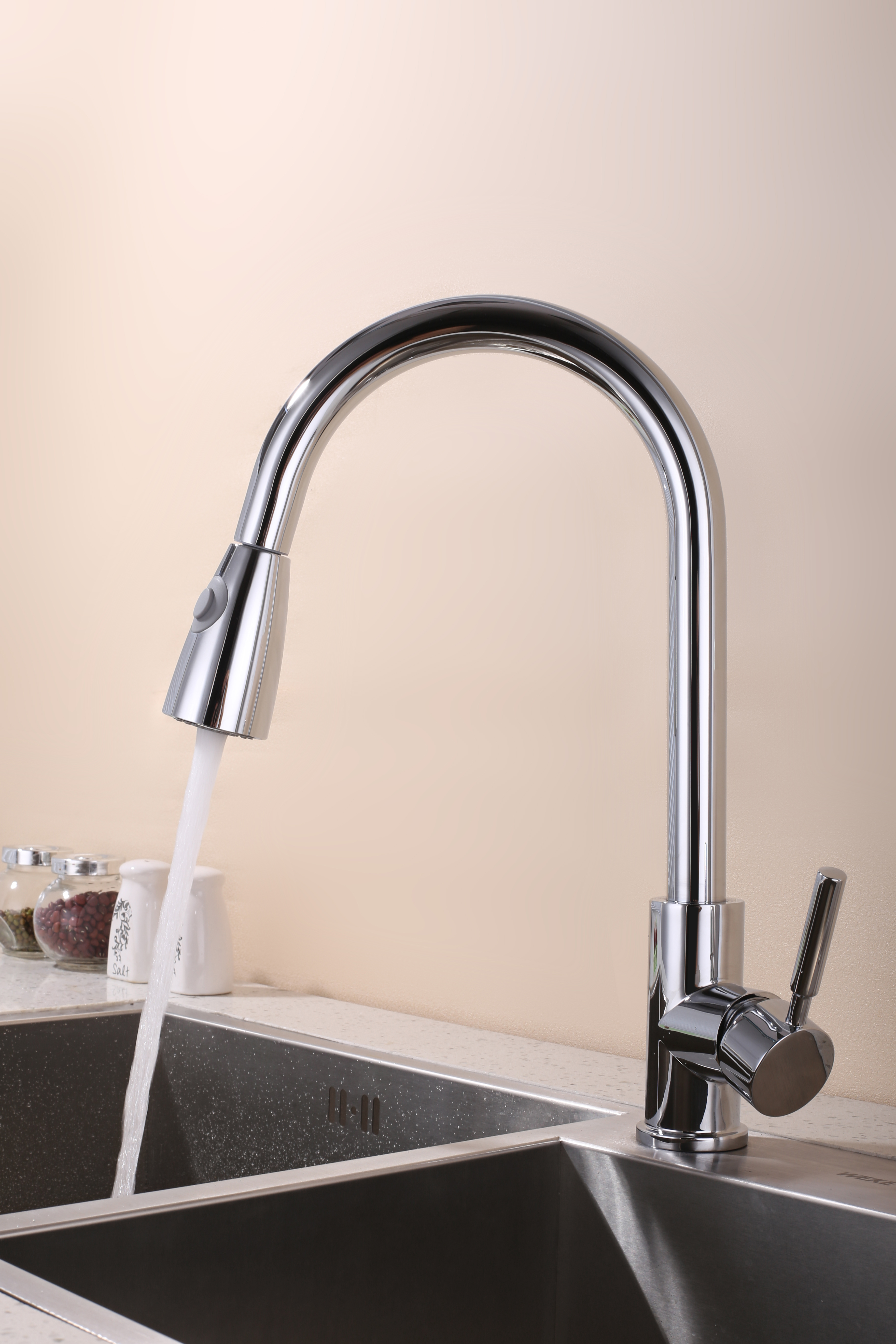 冷熱廚房抽拉水龍頭圖片/冷熱廚房抽拉水龍頭樣板圖 (4)