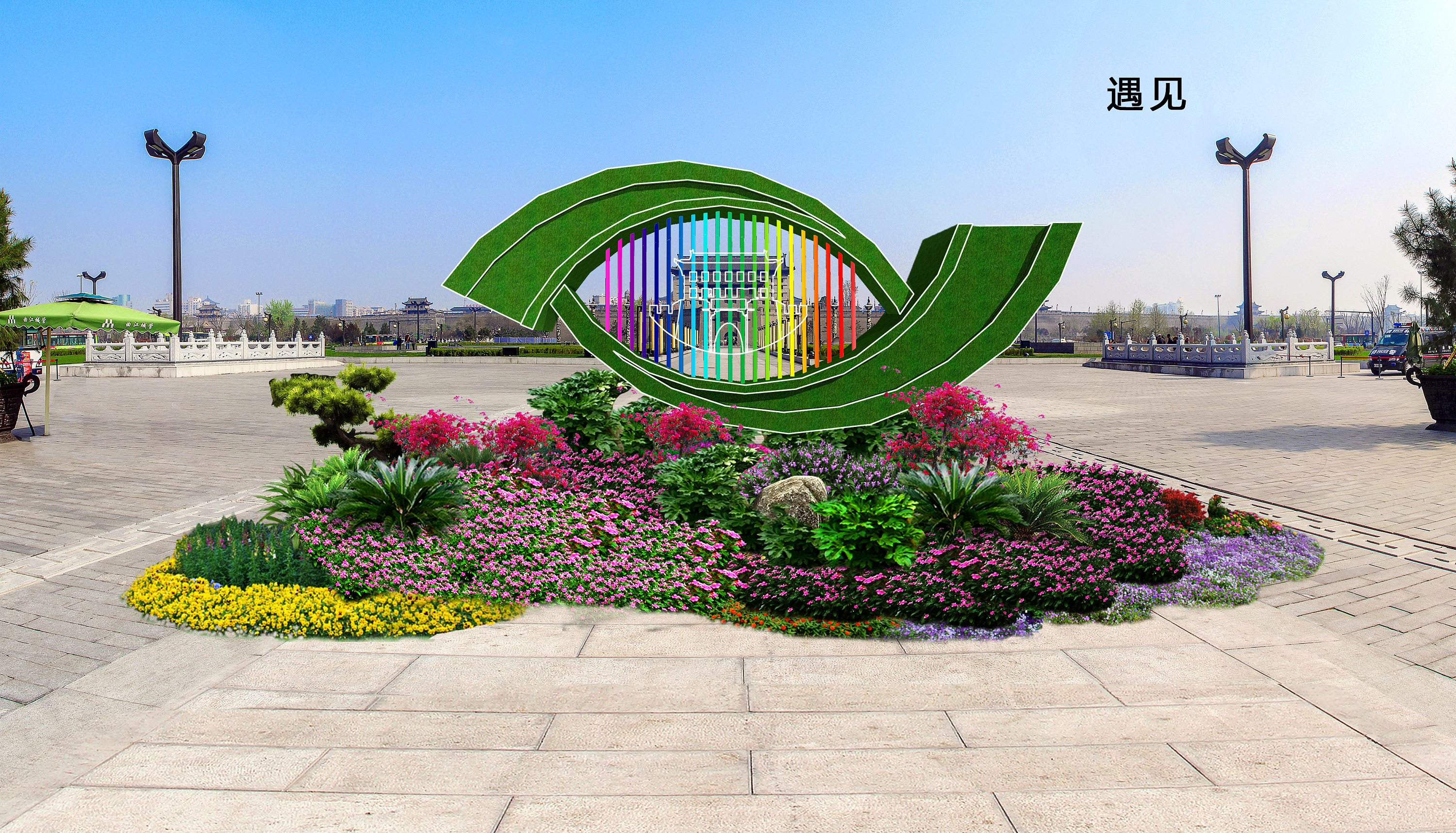 廣場(chǎng)地標(biāo) 多樣廣場(chǎng)地標(biāo) 可愛廣場(chǎng)地標(biāo)