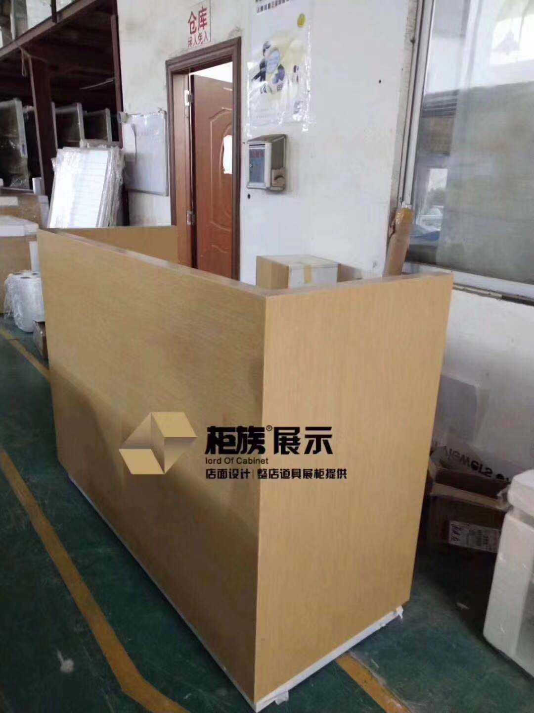河南*體驗店收銀臺定做-3.5版體驗臺配件柜木紋色